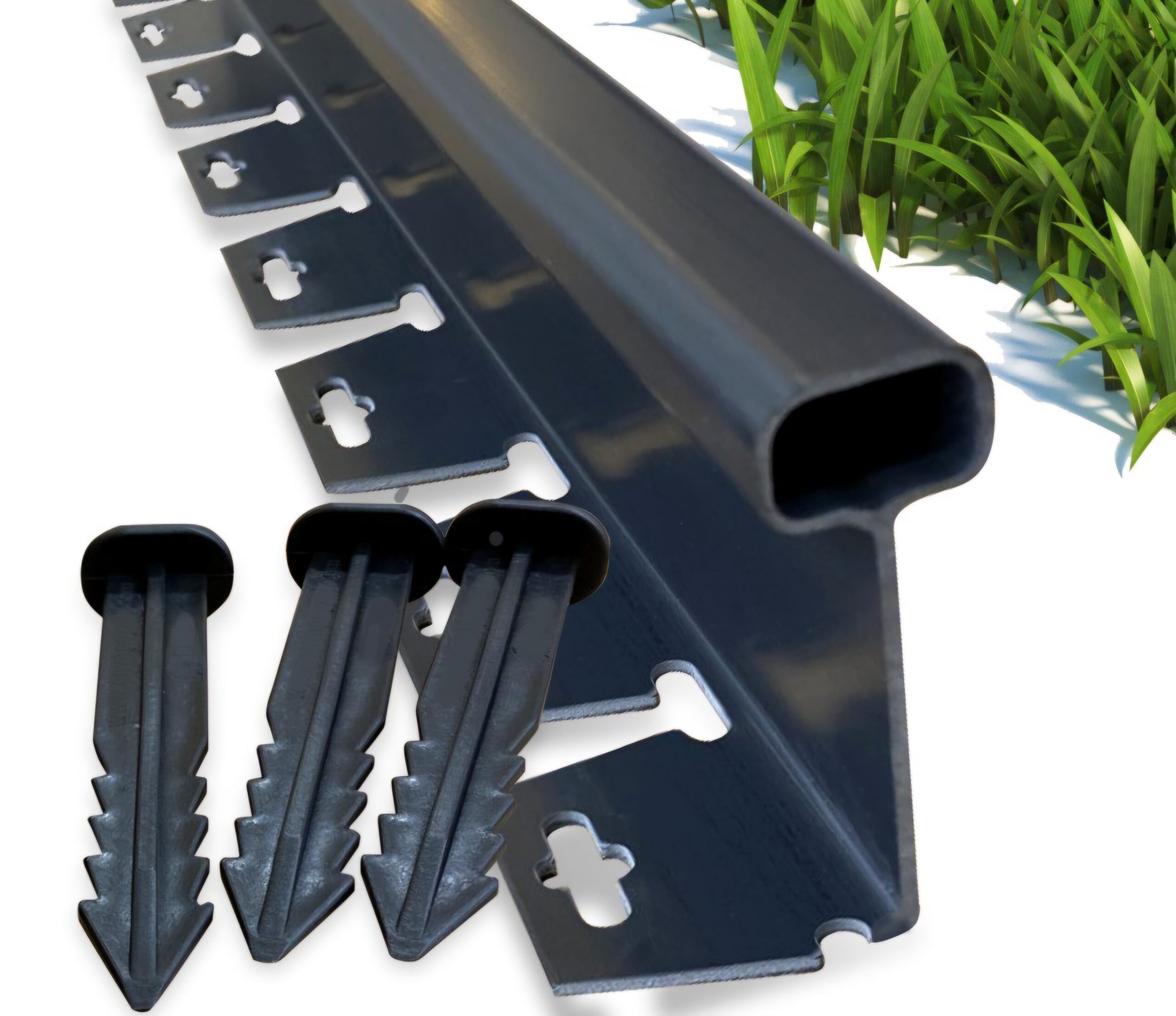 Graničnici za travu - za pravac - 1 m1 - crni