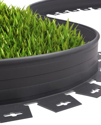 Graničnici za travu - fleksibilni - 1 m1 - crni