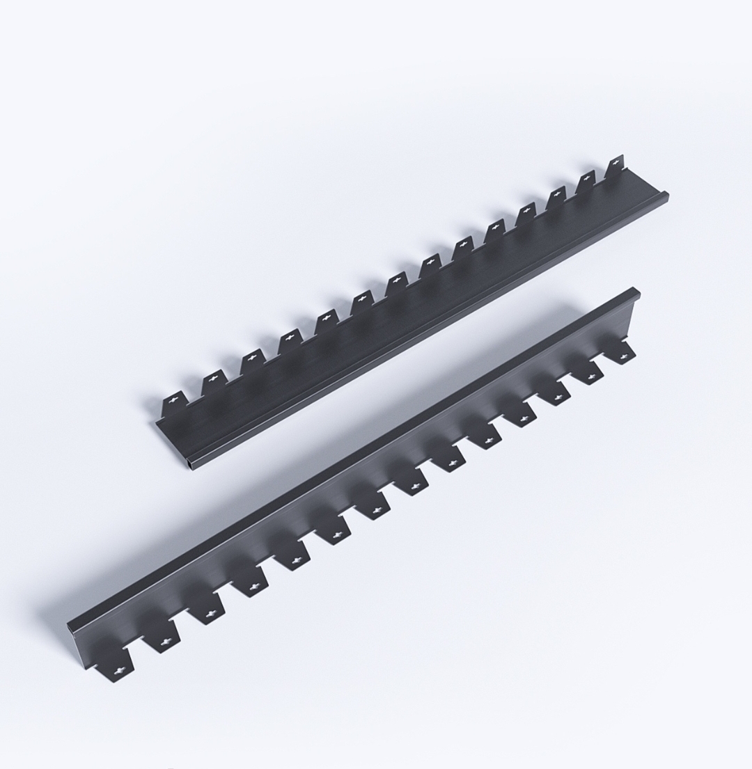 Graničnici za travu - za pravac - 1 m1 - crni