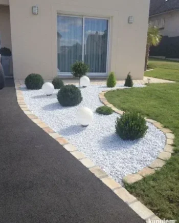 Kamen Teraco zrno mermerno sneg belo 1-3 cm 25 kg